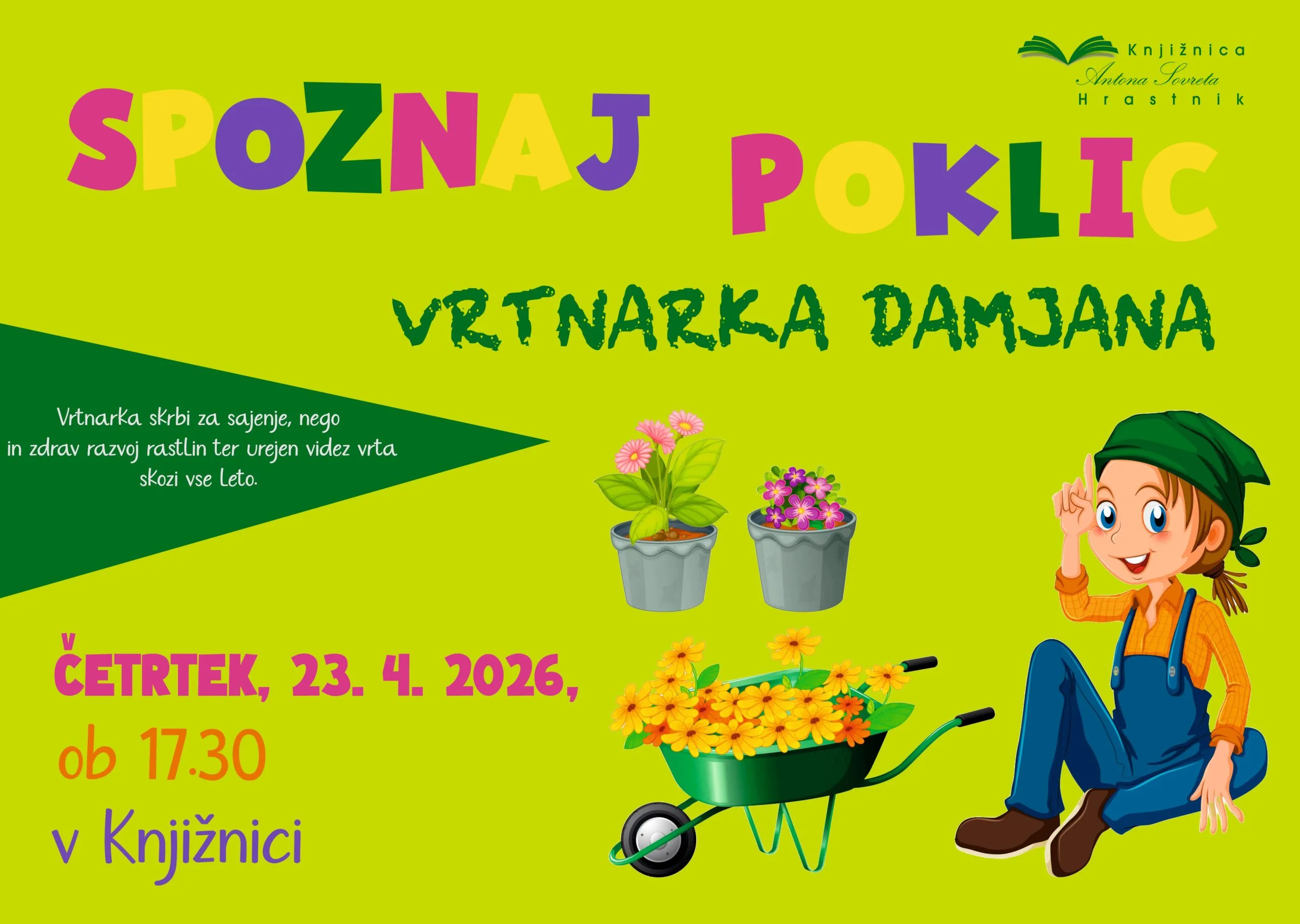 Predstavitev poklica: vrtnarka Damjana