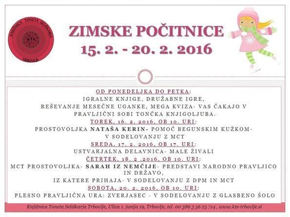 Knjižnica Trbovlje: počitniški gost Nataša Kerin