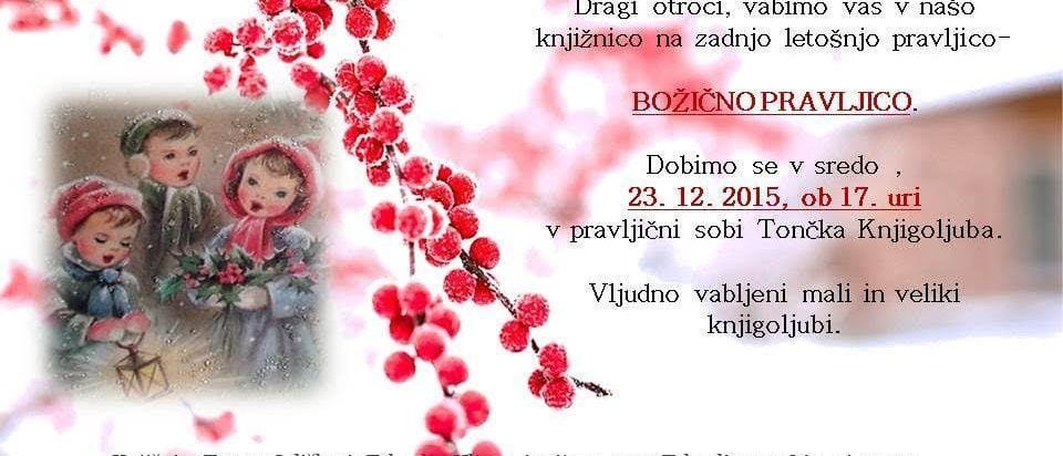 Knjižnica Trbovlje - Pravljična ura: Božična pravljica