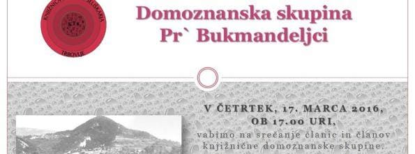 Knjižnica Trbovlje: PR`BUKMANDELJCI, domoznanska skupina