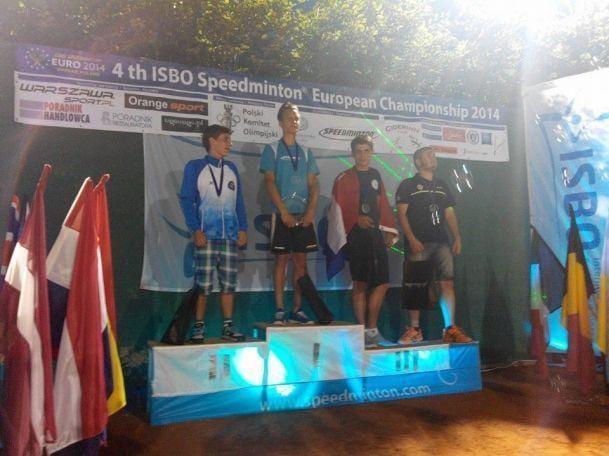 Jaša Jovan evropski viceprvak v speedmintonu