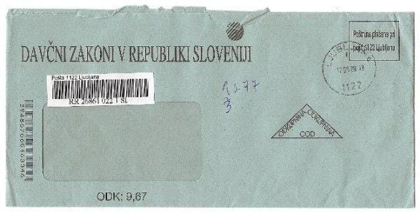 PREVARA: Priporočena pisma iz Trbovelj!