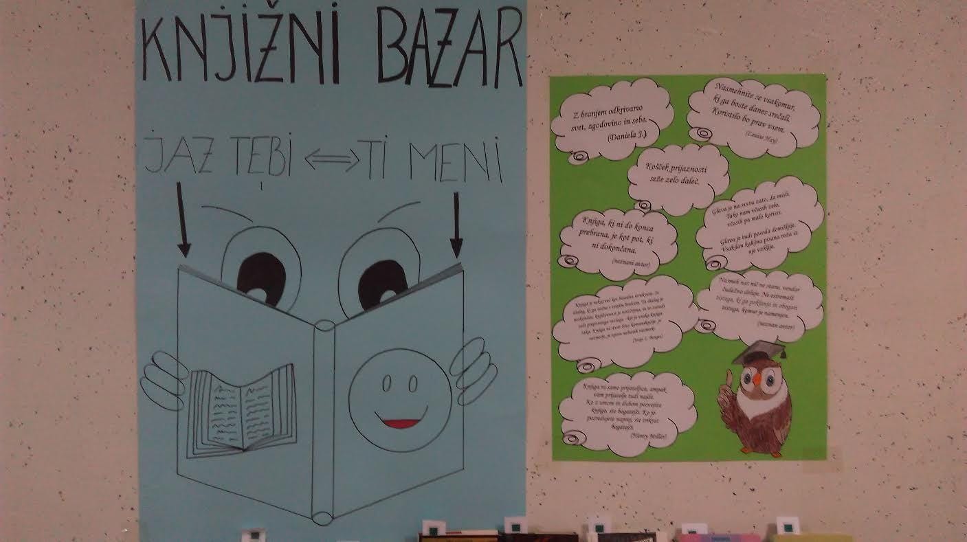 Knjižni bazar: Jaz tebi knjigo – ti meni nasmeh