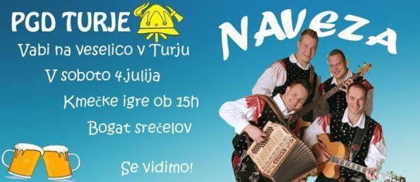 PGD Turje: Kmečke igre in gasilska veselica