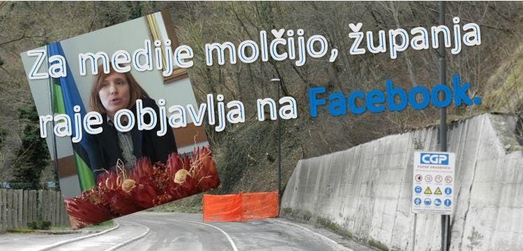 Informacije z občine prej na Facebook kot v medije