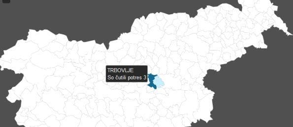 Potres čutili v Trbovljah in Hrastniku