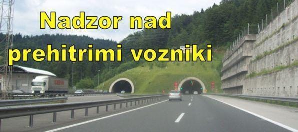 Namerili tudi 218 km/h v predoru