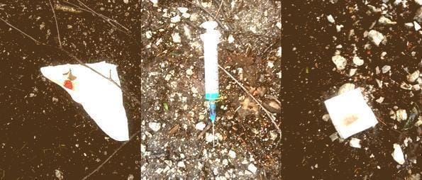 Občanka na igrišču našla injekcijske igle