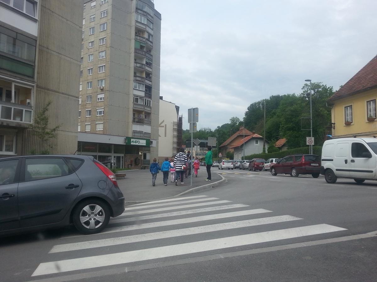 Na prehodu jo je zbil avto