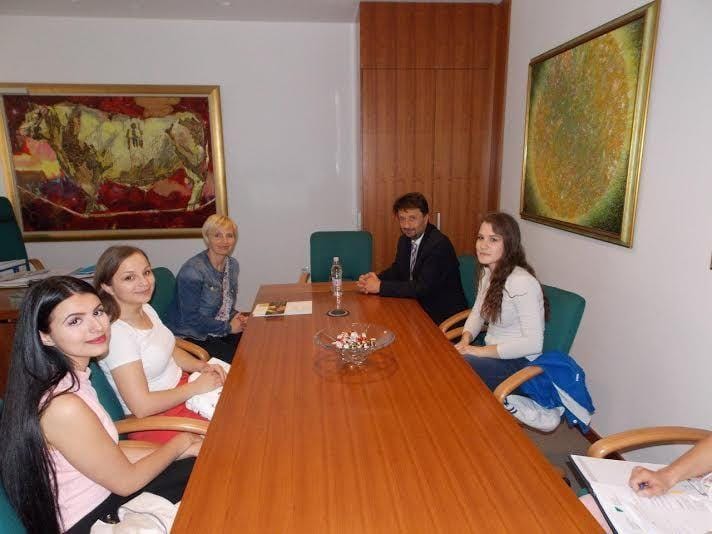 Potica krof in podjetnice pri županu