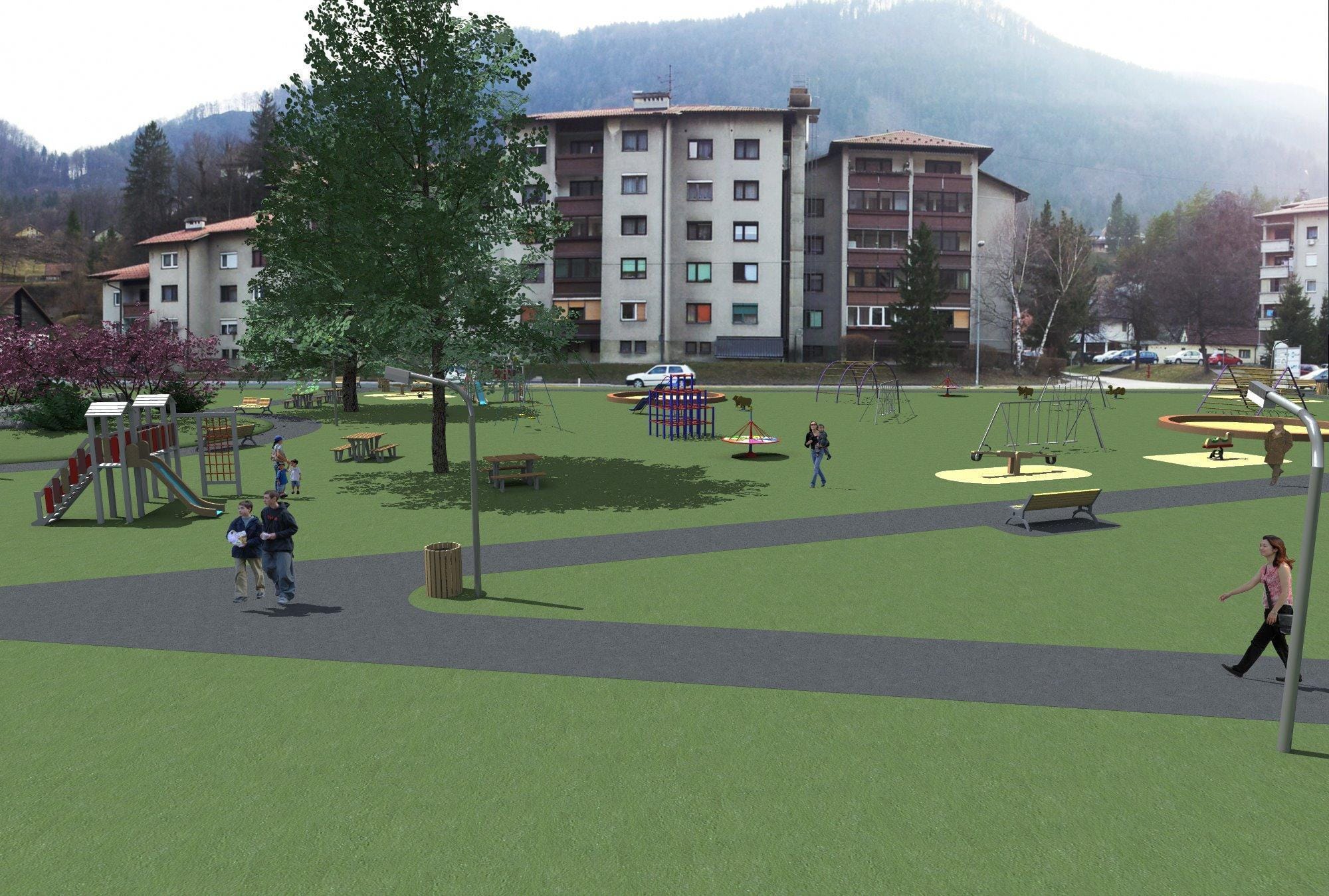 Idejna zasnova za Čebinov travnik narejena