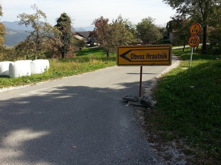 Obvoz zaradi del po neurju