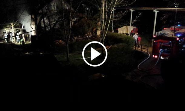 VIDEO: Požar ujeli tudi na kamero