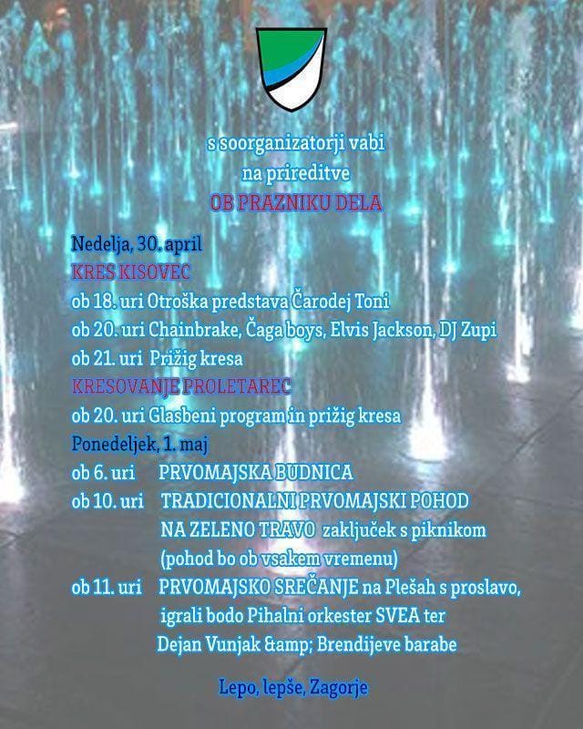 Program prireditev Zagorje