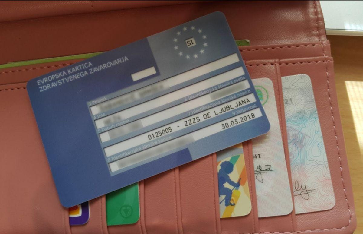 Previdno, evropska kartica marsikaj ne vključuje!