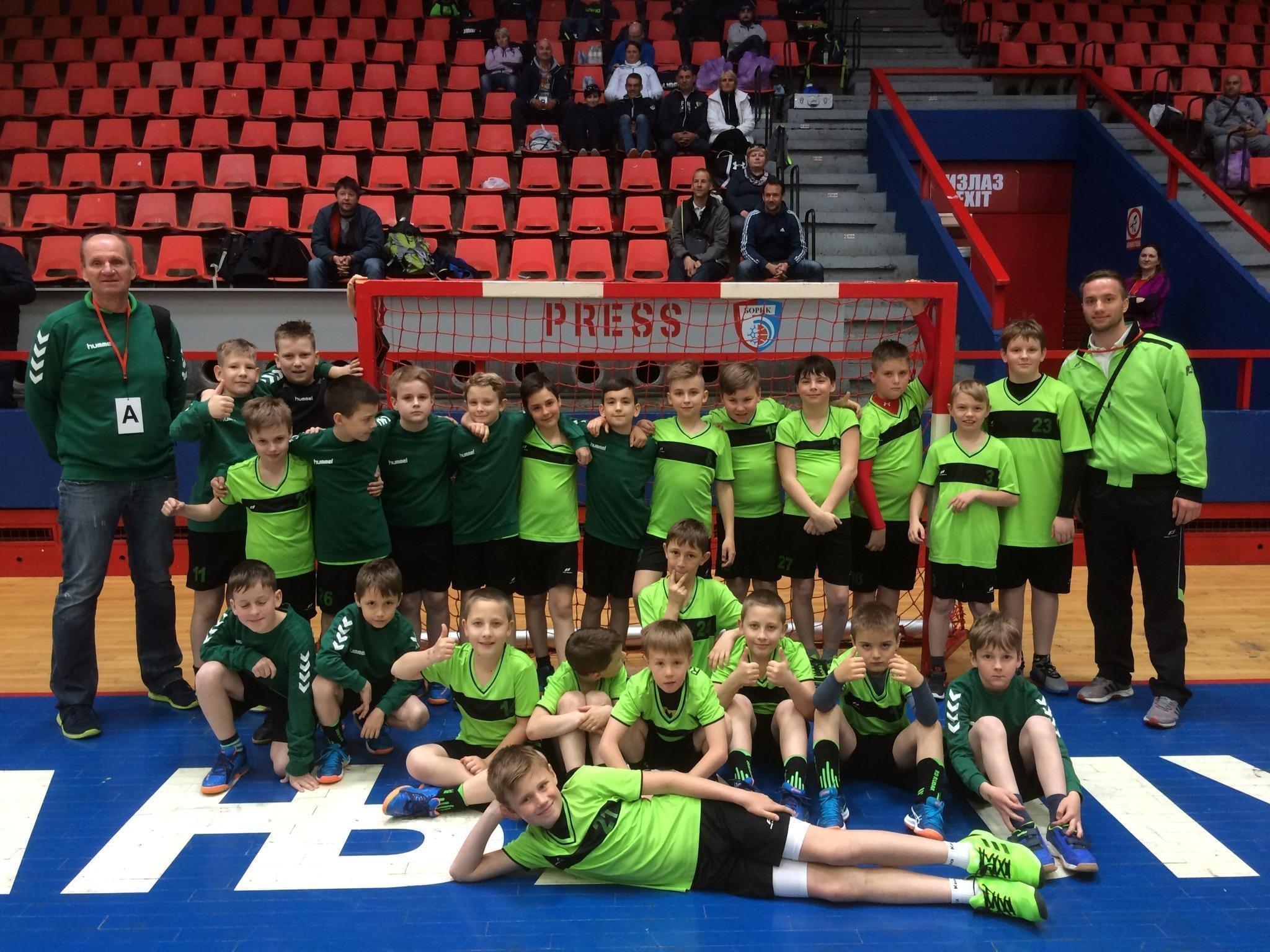 FOTO: Mini rokometaši na prvem mednarodnem turnirju v tujini