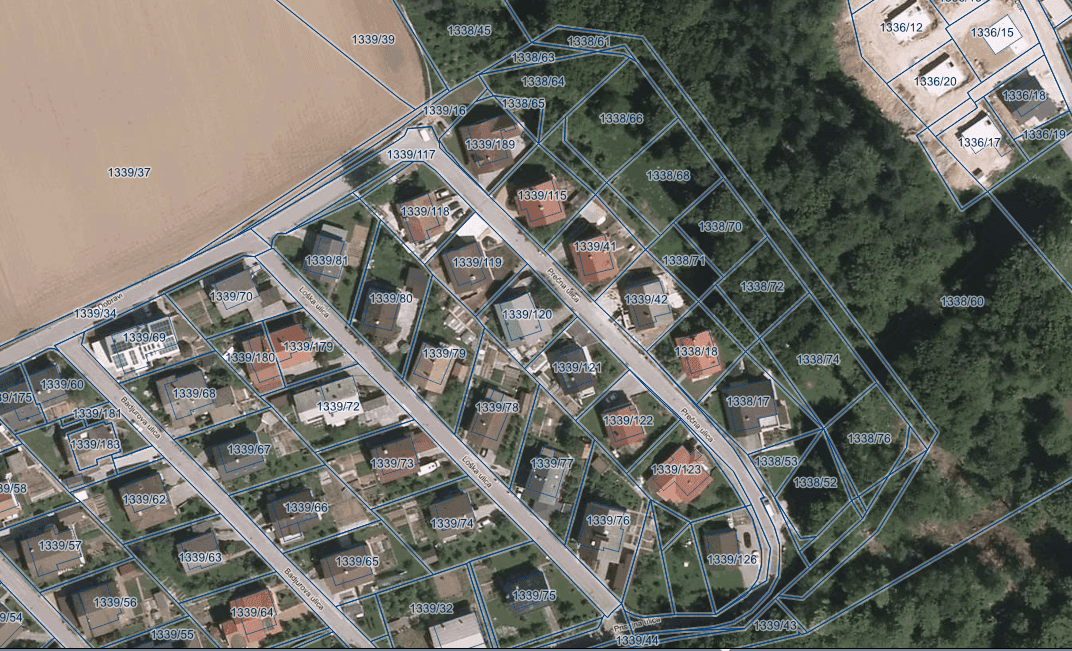 Naprodaj šest parcel za gradnjo