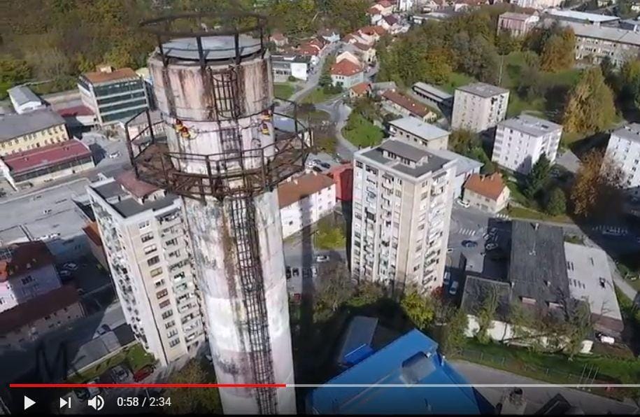 VIDEO: Priprave na rušitev toplarniškega dimnika