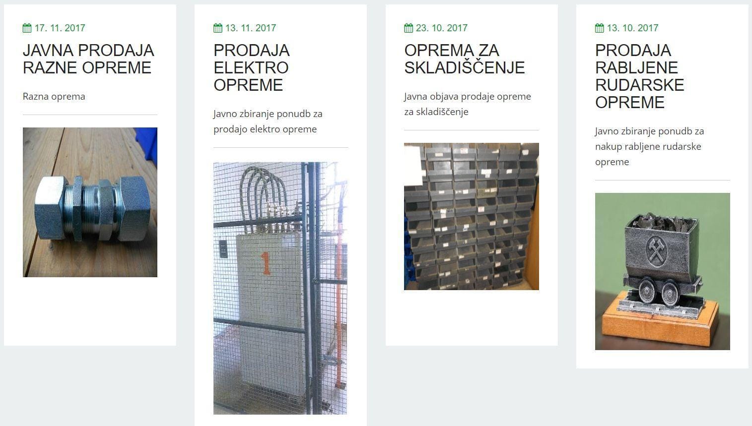 Rudnik prodaja tudi šivalne stroje