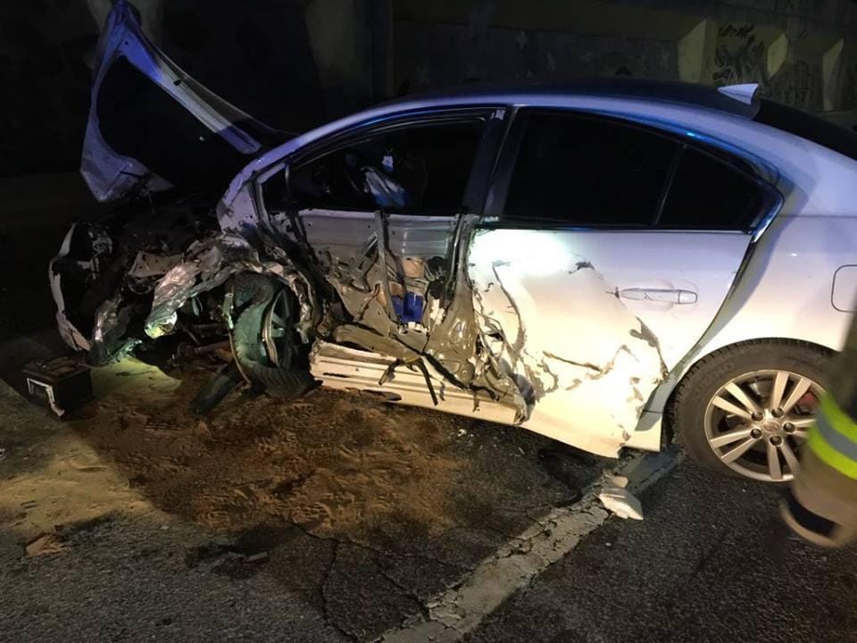 V nesreči dva hudo poškodovana