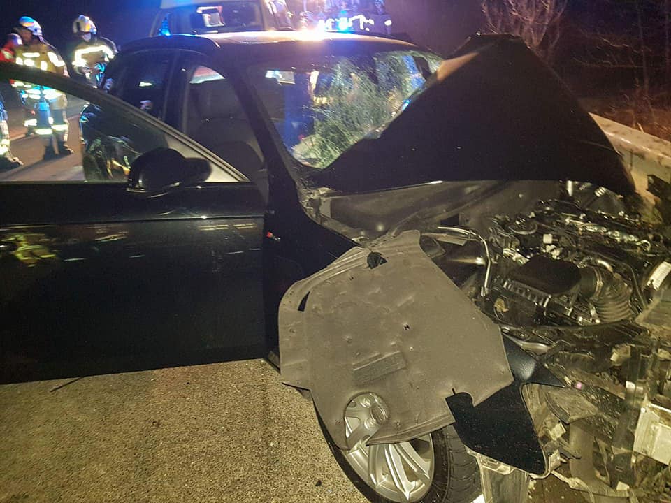 V trčenju poškodovana ena oseba