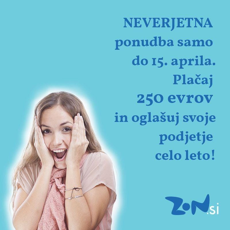 NEVERJETNO: Celo leto na ZON-u že za 250 evrov!