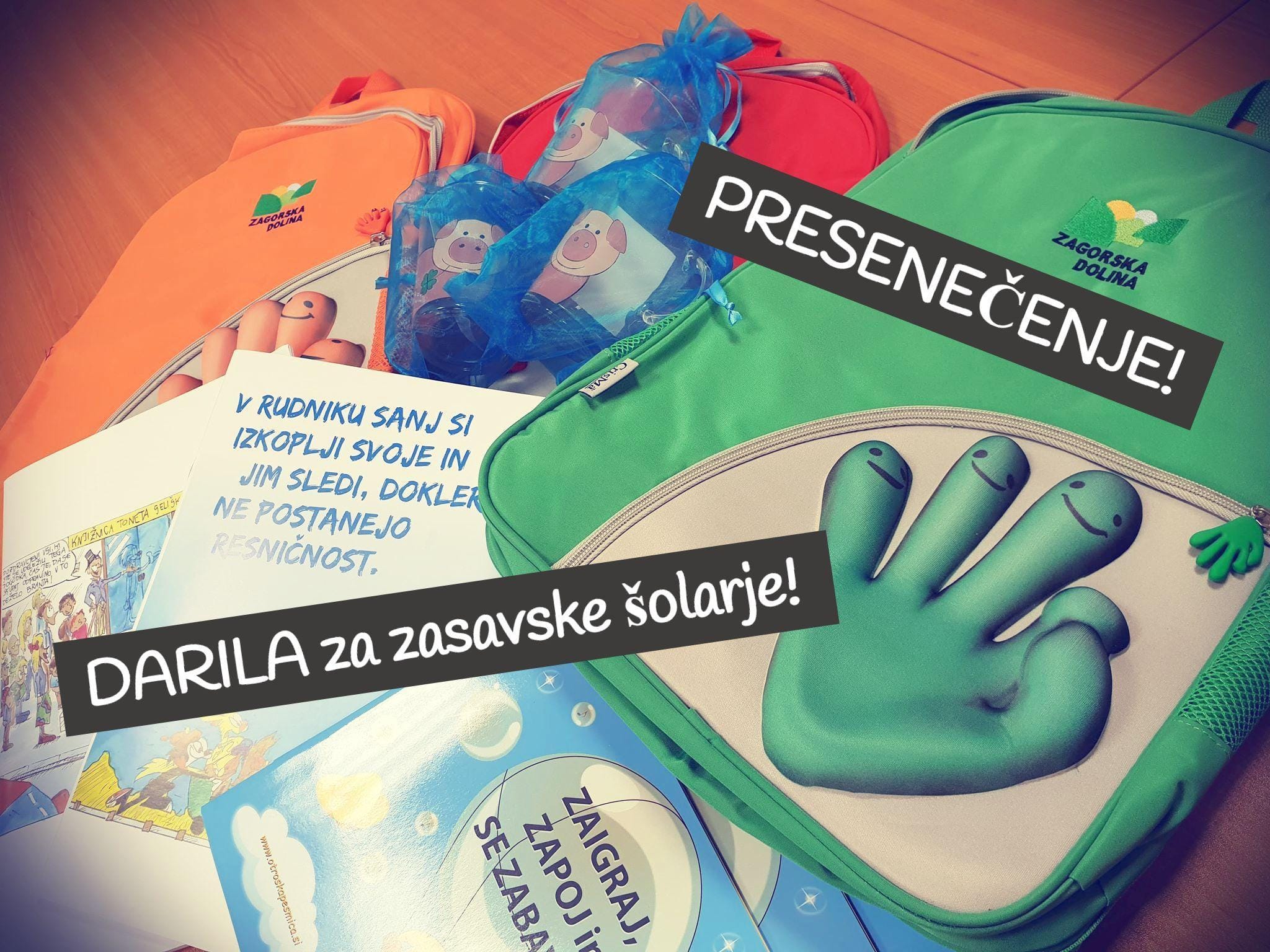 PRESENEČENJE: Imamo darila za zasavske šolarje