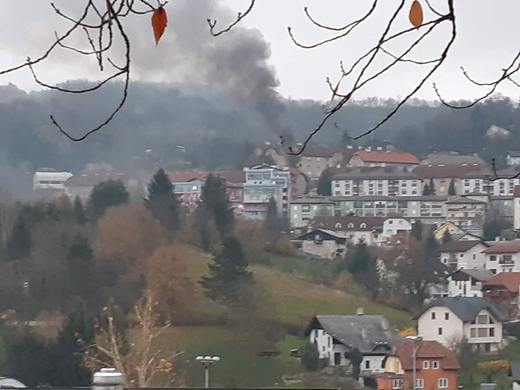 FOTO: Požar na hribu