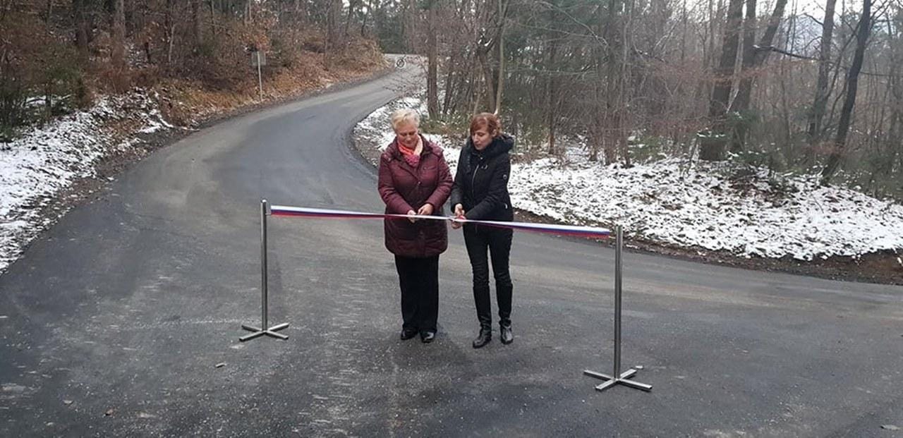 Odprtje obnovljenih cestnih odsekov