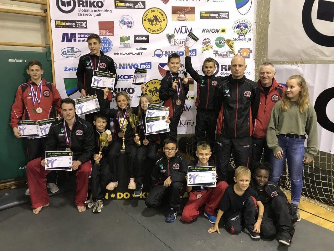 Trije pokali in deset medalj za Izlaški klub iz Slovenia Open