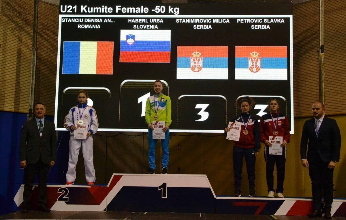 Karate: Urša Haberl zmagovalka Balkanskega prvenstva