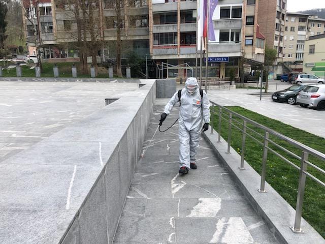 Popoldne spet razkuževanje Zagorja, jutri Kisovec in Izlake