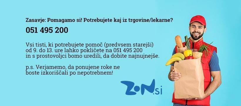 Med 9. in 13. uro vsi, ki potrebujete "dostavo" - pokličite 051 459 200