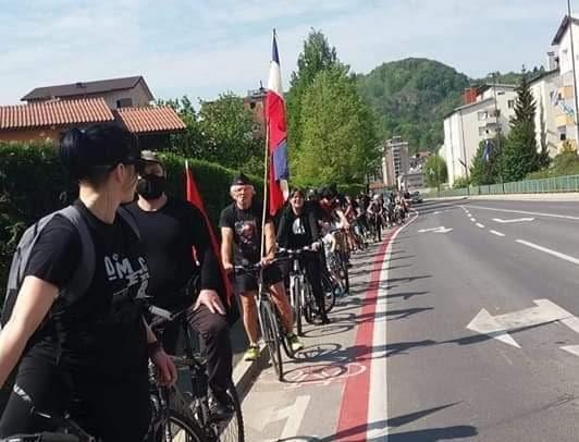 VIDEO: Trboveljčani tudi v protest na kolo