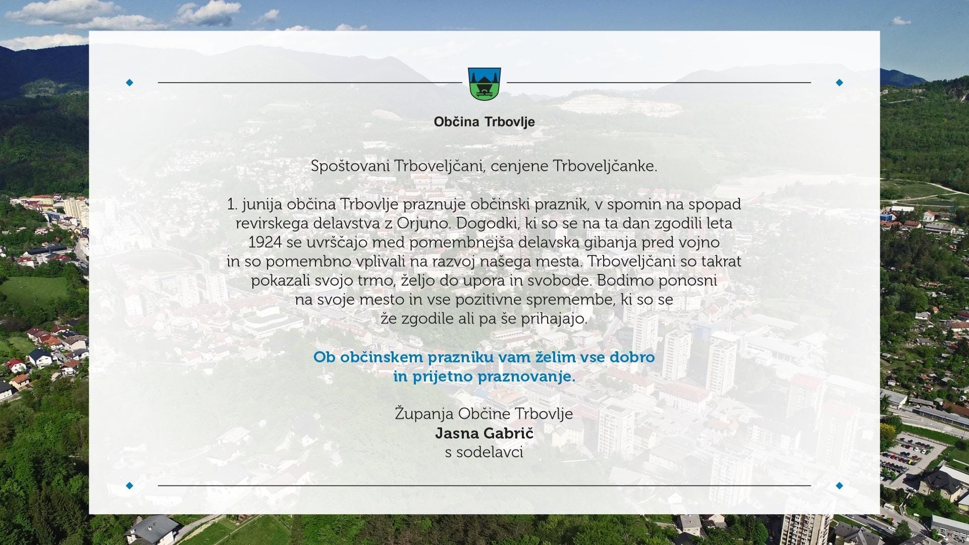 Občina Trbovlje praznuje