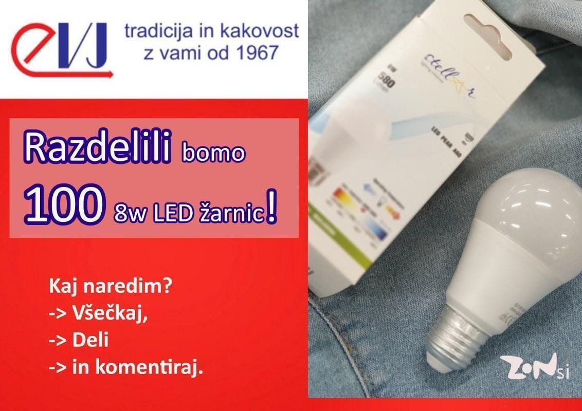 Četrtkova EVJ akcija: PODARIMO 100 LED žarnic