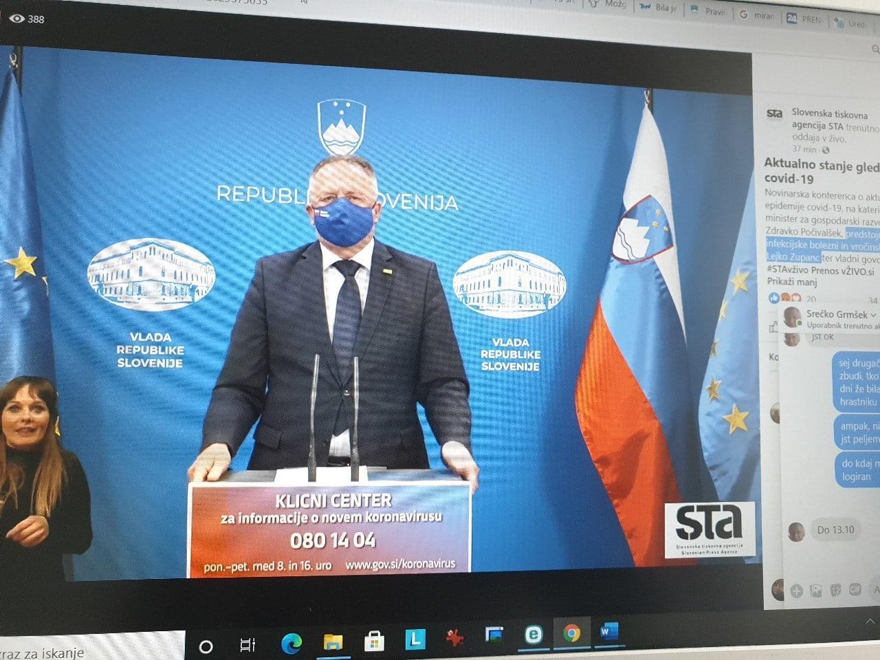 Pozitiven vsak 4. opravljen test, spet sprememba ukrepov