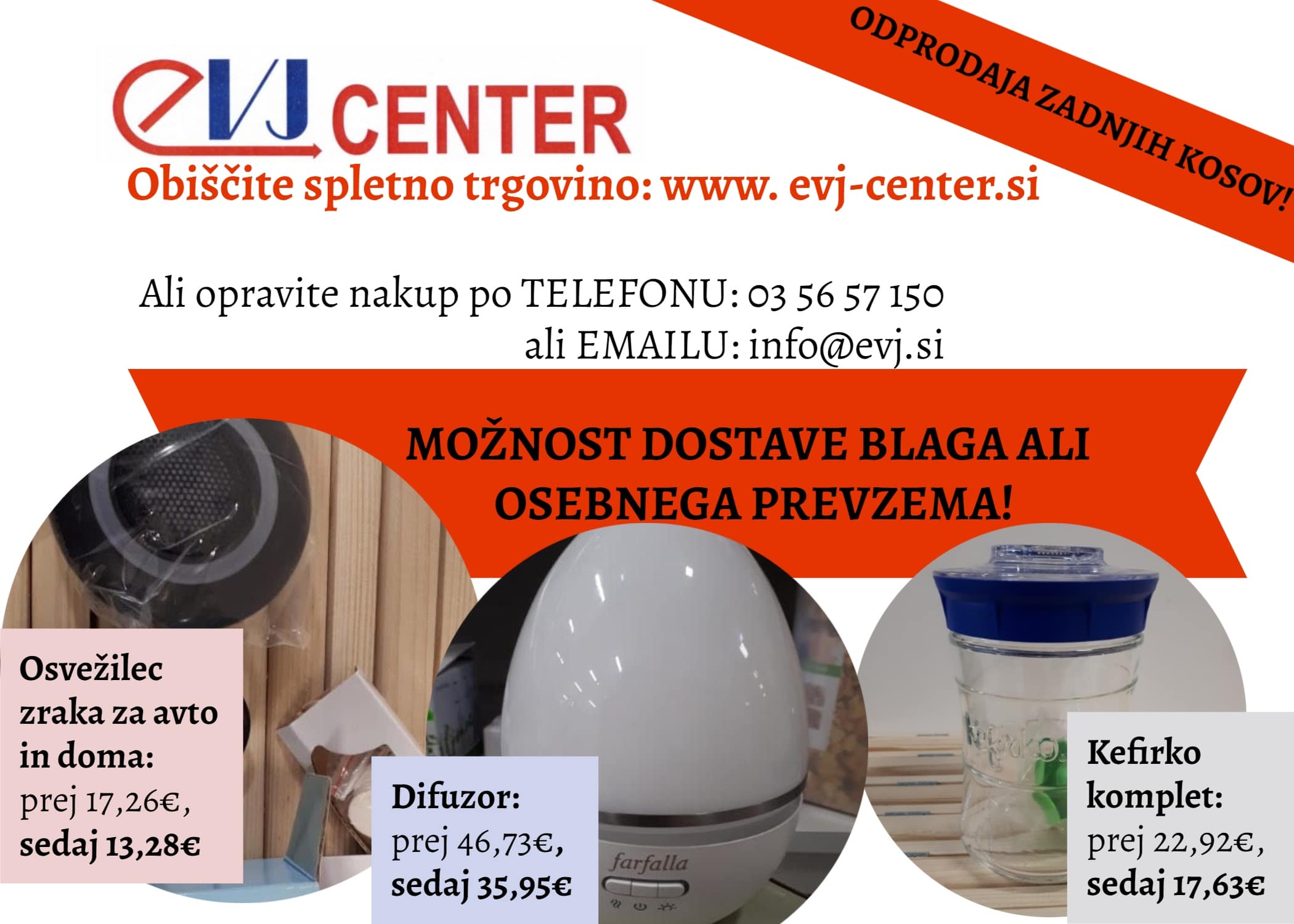 EVJ četrtkova akcija: Ne zamudite odprodaje zadnjih kosov!