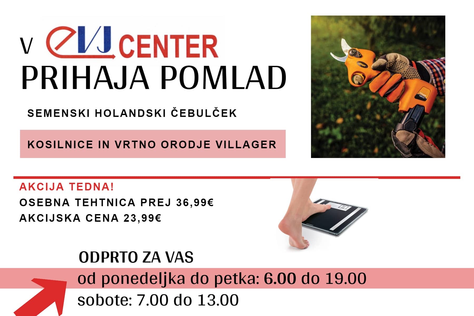 Tedenska ponudba EVJ: Prihaja pomlad!