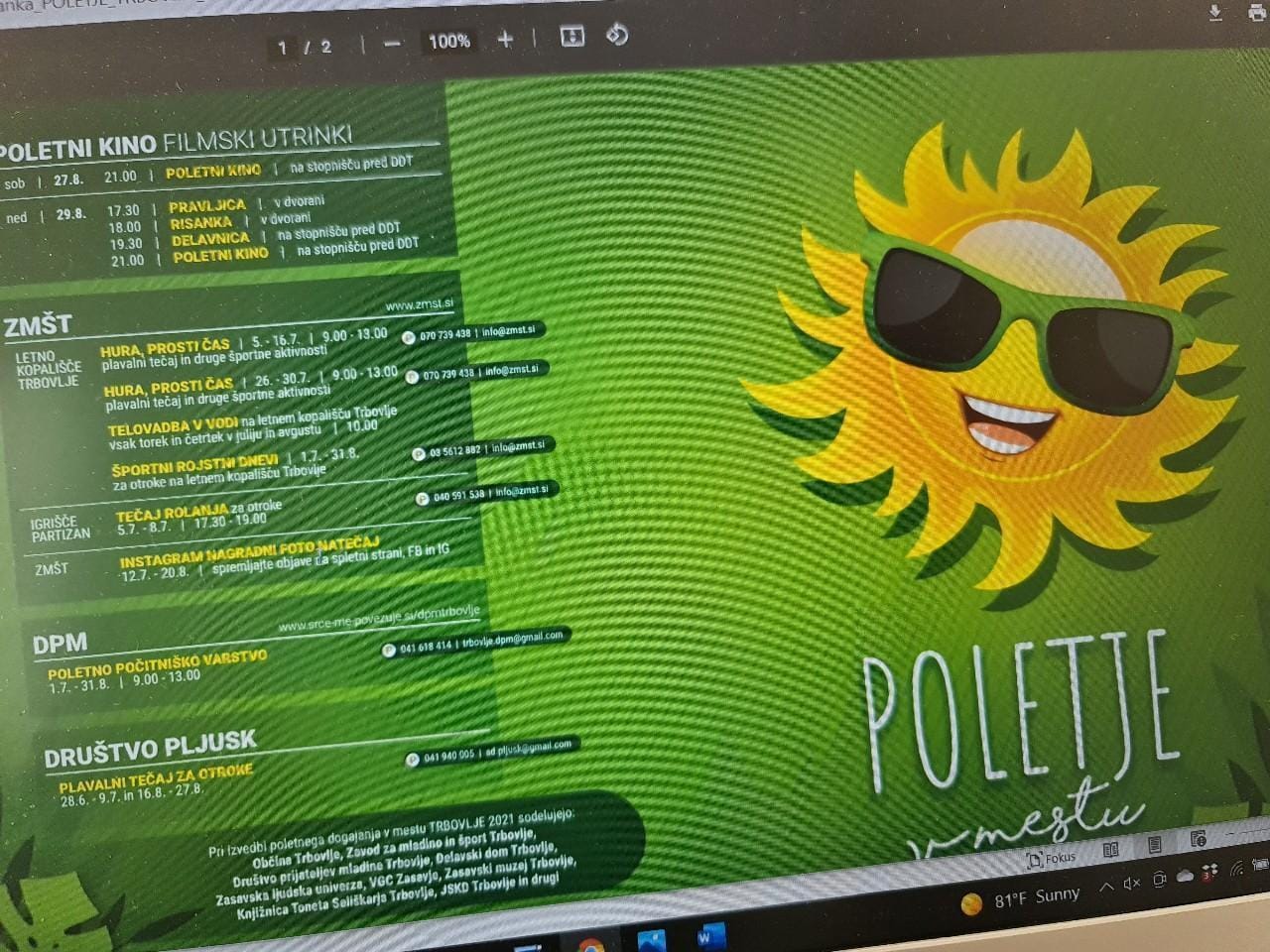 Začele so se ...POČITNIŠKE AKTIVNOSTI