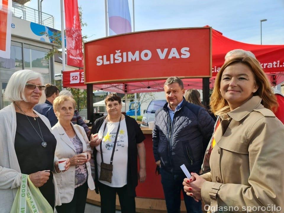 Evropska poslanka na ulici prisluhnila problemom in tudi idejam Trboveljčanov