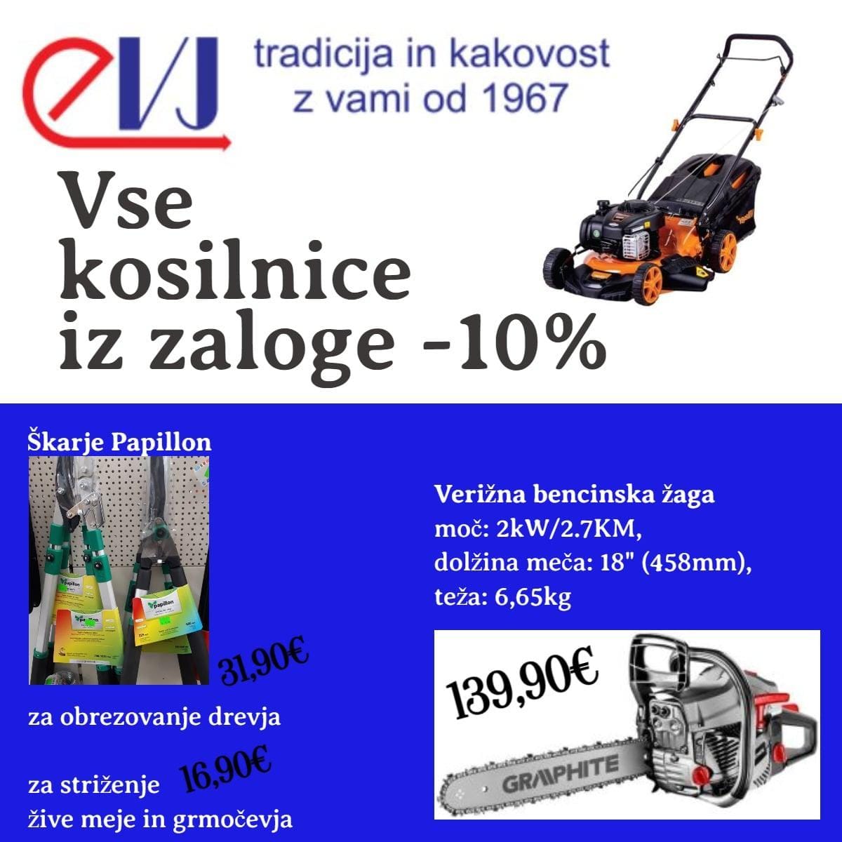 EVJ priložnost za ugoden nakup!