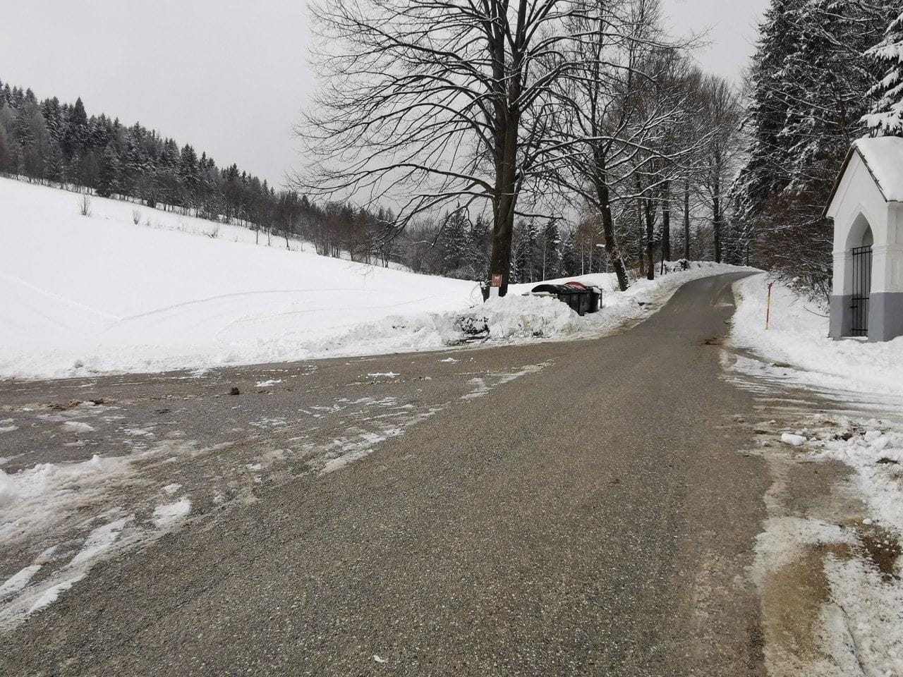 Prijazna gesta našega bralca, ki je uredil progo za tek na smučeh