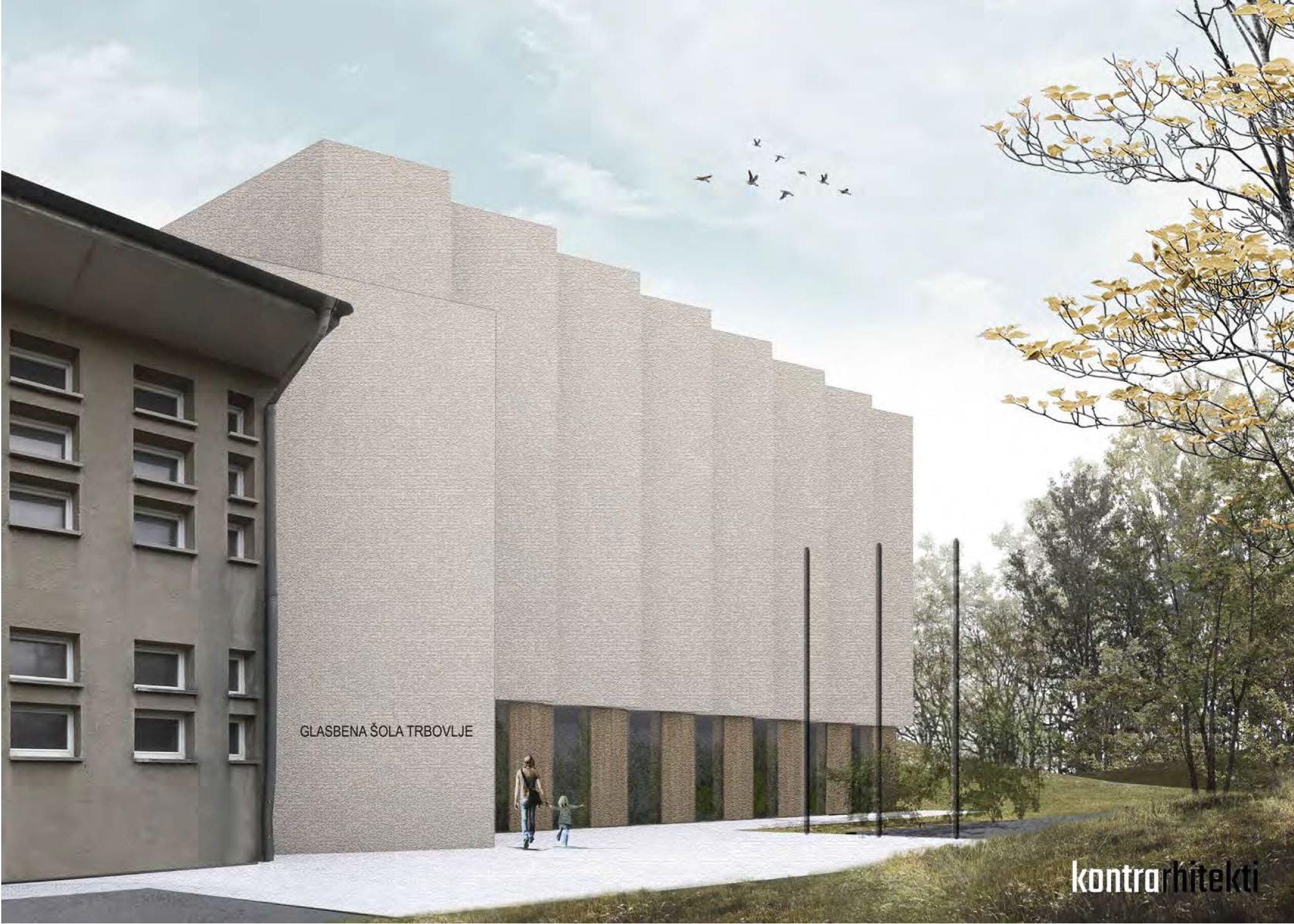 FOTO: Glasbena šola z novo podobo do več prostora in dvigala