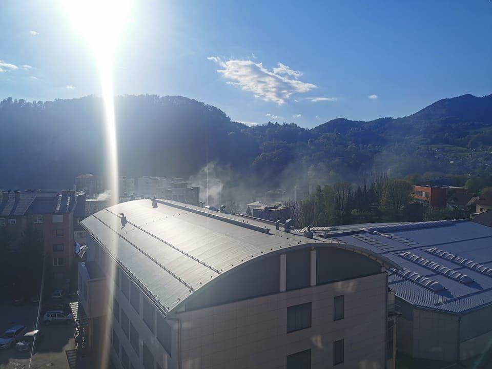 V Trbovljah zagorelo ob toplarni