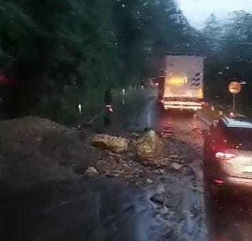 VIDEO: Plaz zaprl del ceste za Savo