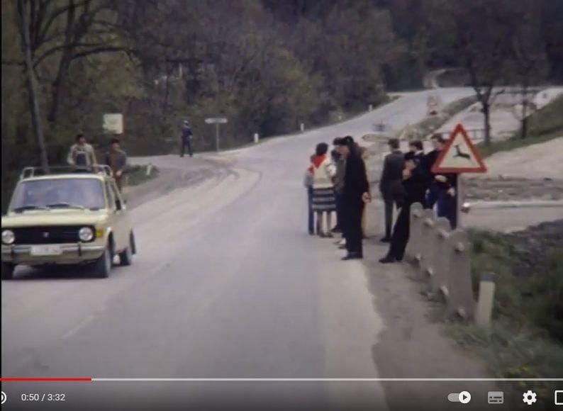 VIDEO: Posnetek Titove štafete, ki prikazuje tudi zagorsko območje, preden ga je povsem uničil plaz Ruardi