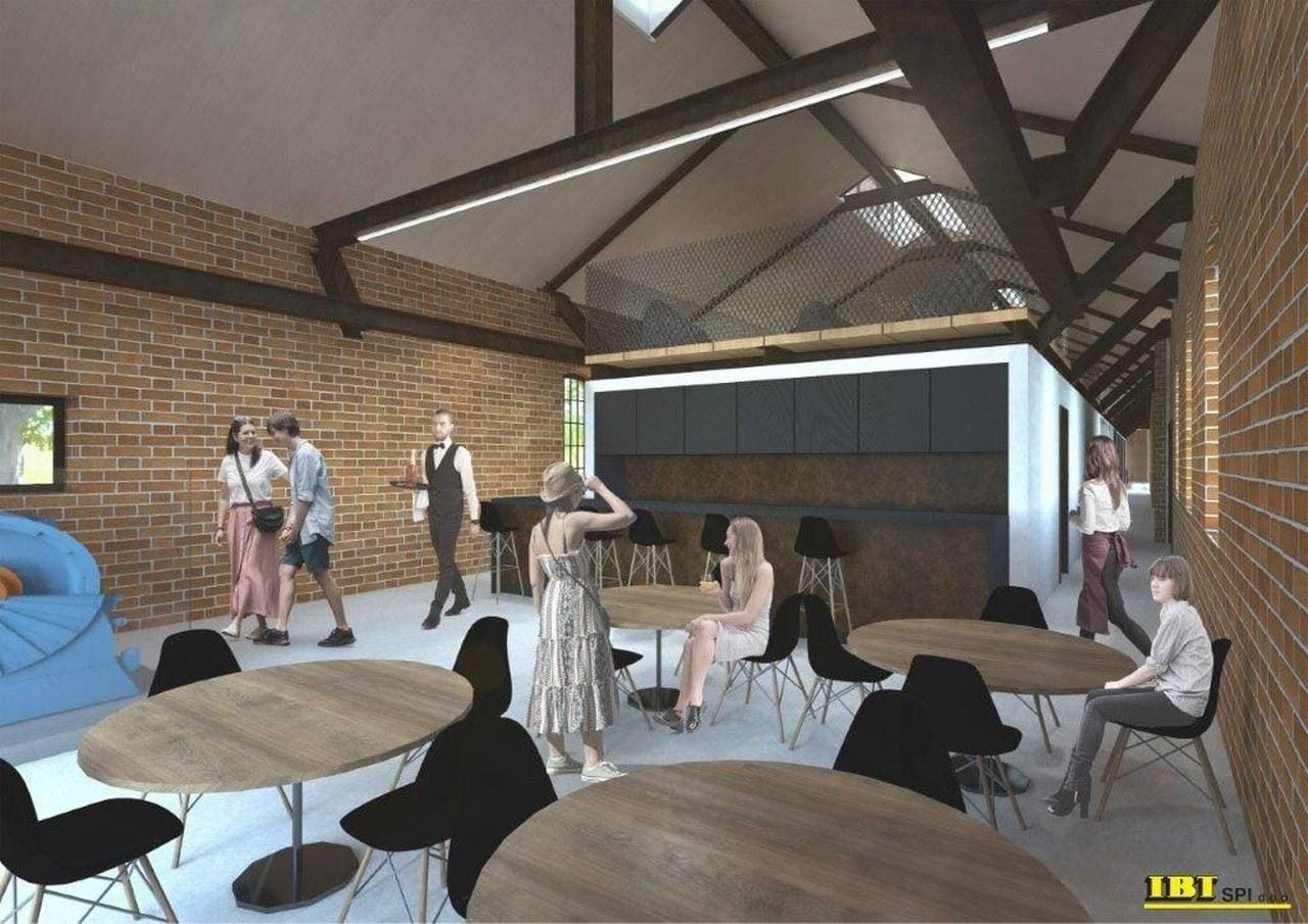 FOTOGALERIJA: Pisarne in konferenčna soba, poleg kavarne pa bo posebnost obnova starega kompresorja