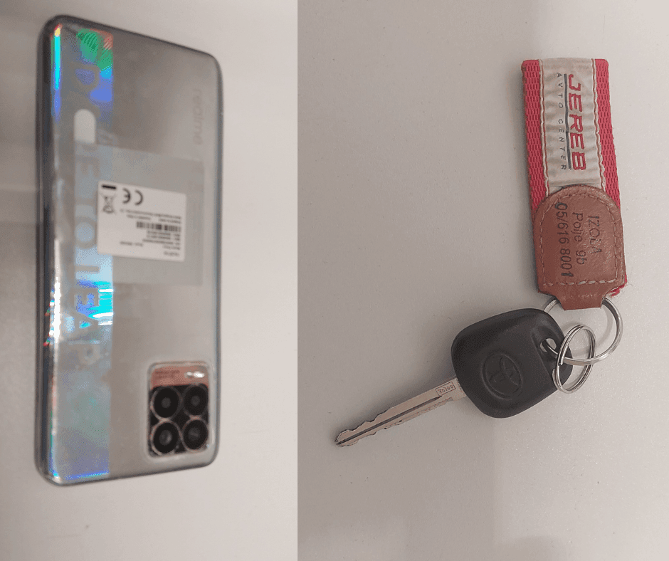 OBVESTILO: Med tednom najden telefon, v soboto pa še ključi