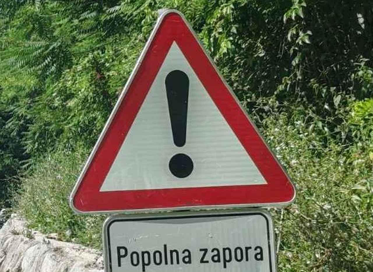 Danes ob 7. uri se zapre lokalna cesta